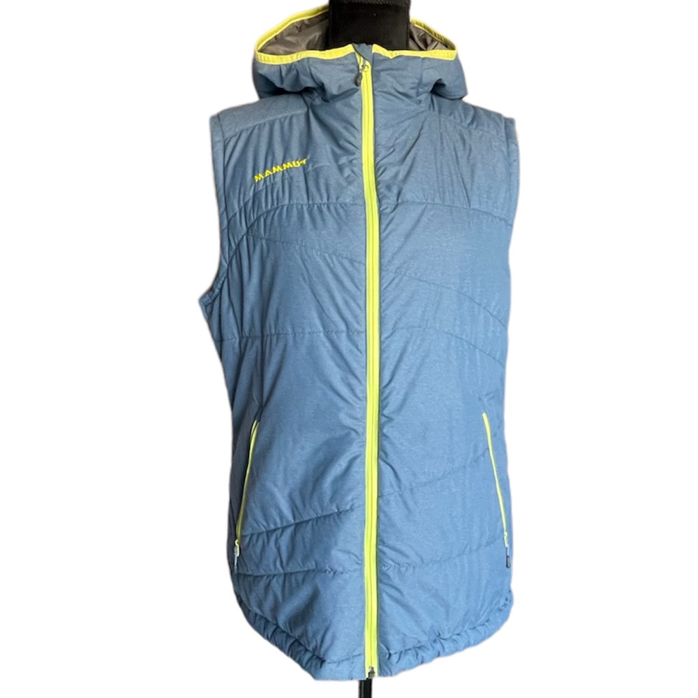 Mammut Blue and Yellow Hooded Vest